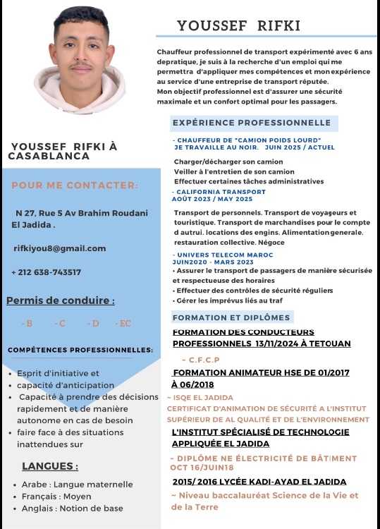 Chauffeur de poids lourd