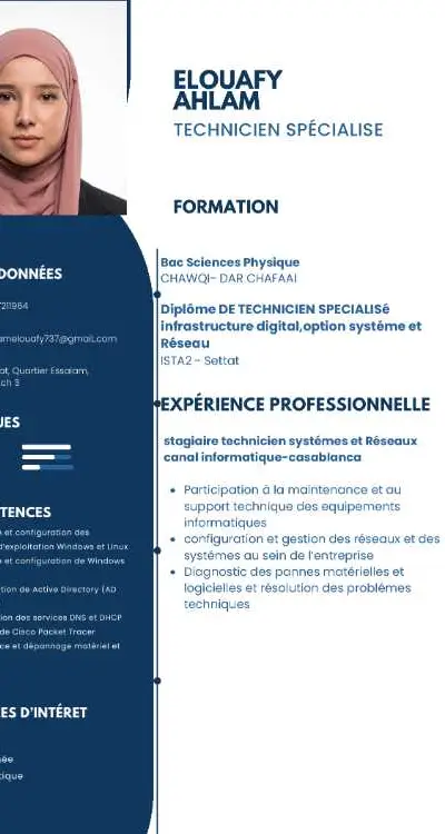 Technicienne spécialisée en systèmes et réseaux
