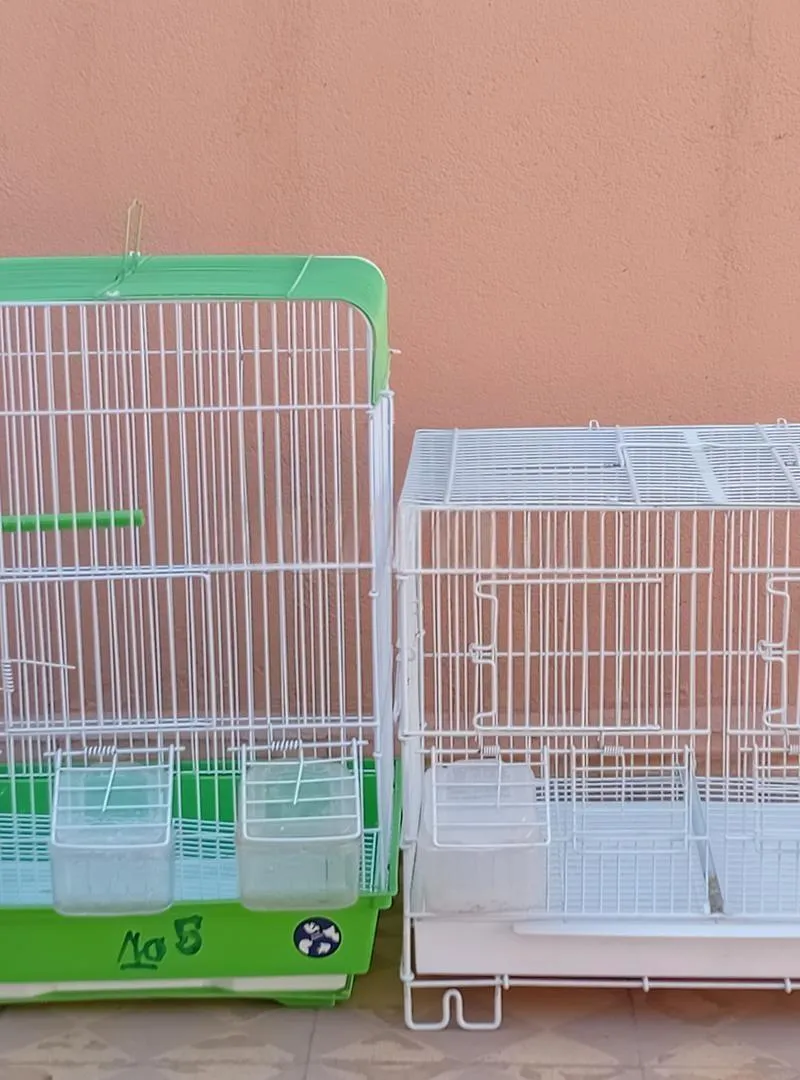 Cages à oiseaux en bon état, les deux ensemble pour 130 dirhams