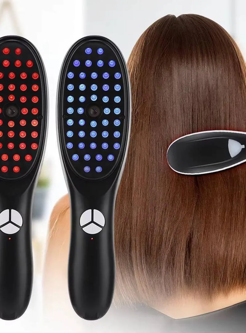 Brosse à cheveux technologie nano pour la croissance des cheveux.