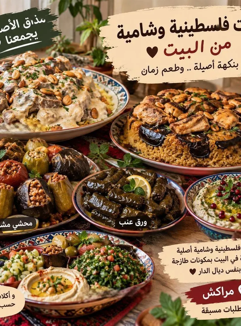 Cuisine Shami et de mains palestiniennes🇵🇸