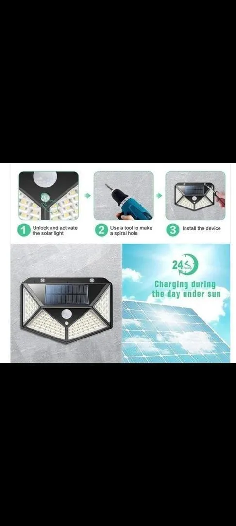 Pack de 4 lampes solaires