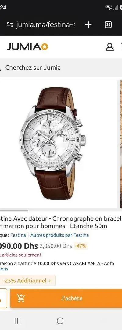 Montre Festina d'occasion à bon prix