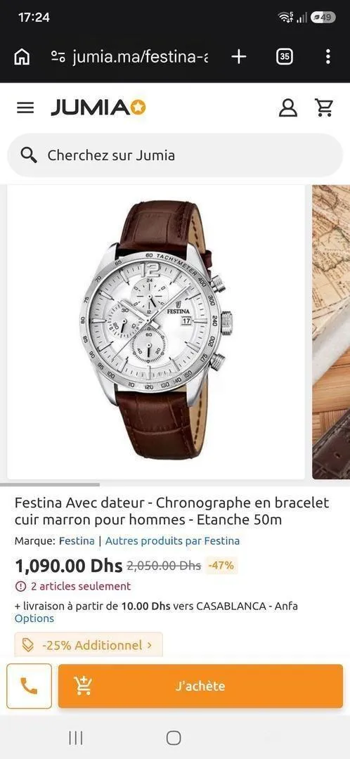 Montre Festina d'occasion à bon prix
