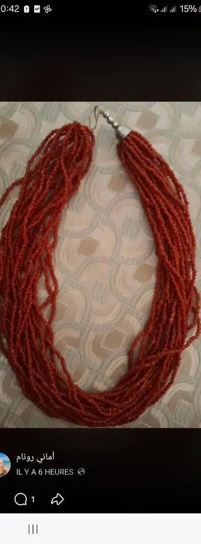 Collier en corail naturel