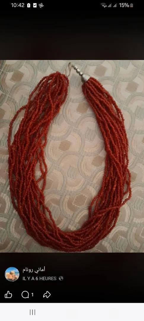 Collier en corail naturel