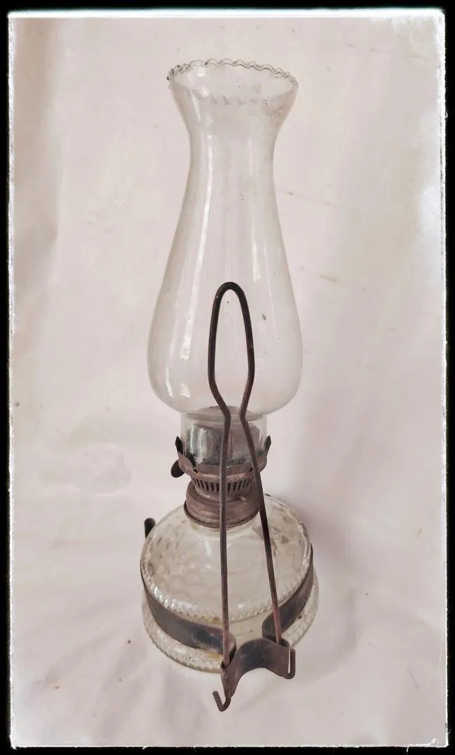 Lampe à gaz en verre