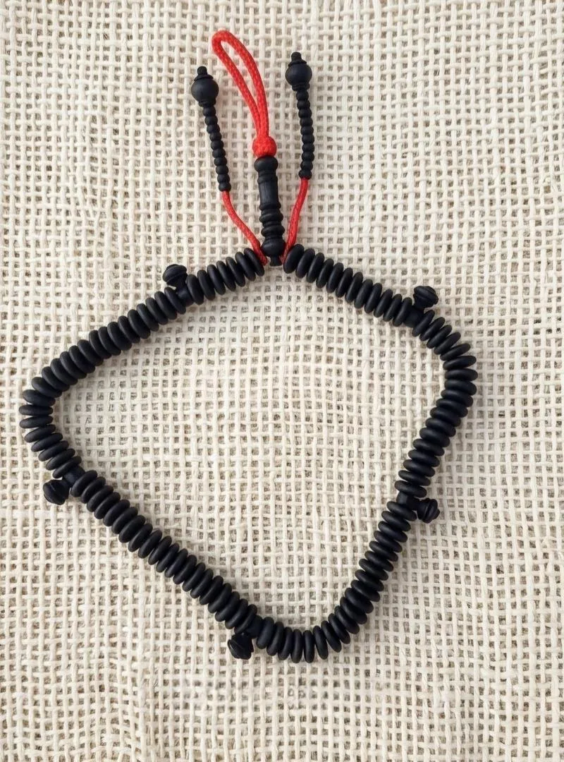 ✅️Chapelet en bois d'olivier noir📿