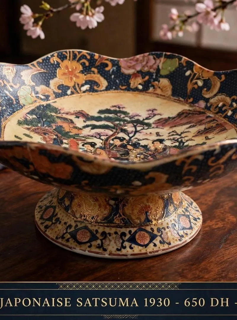 Ancien plat japonais vintage