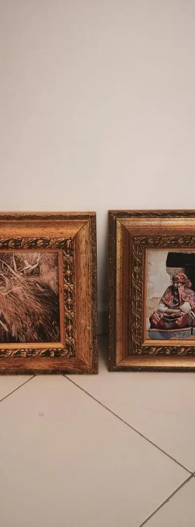 Superbe paire de tableaux orientalistes encadrés.