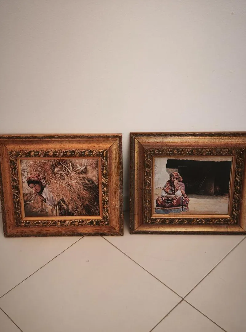 Superbe paire de tableaux orientalistes encadrés.