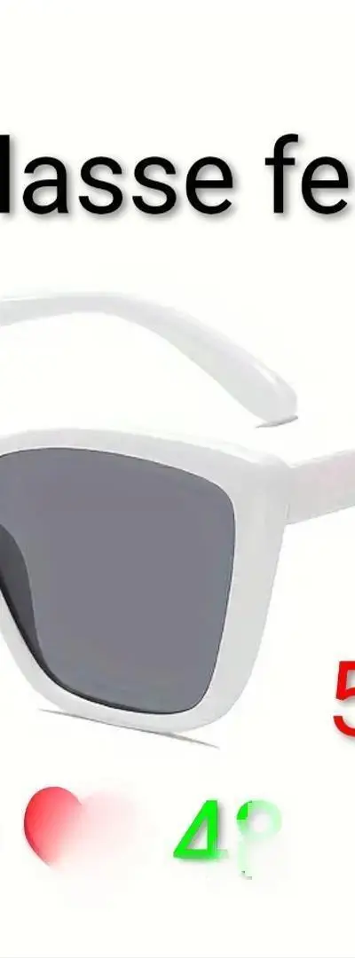 Lunettes de soleil femme couleur blanche
