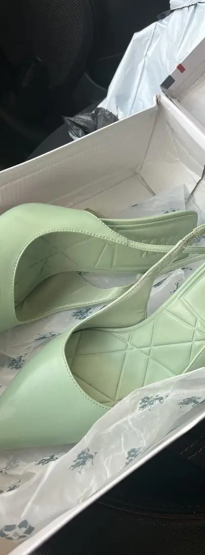 Escarpins Slingback ZARA Vert Menthe – Neufs avec boîte