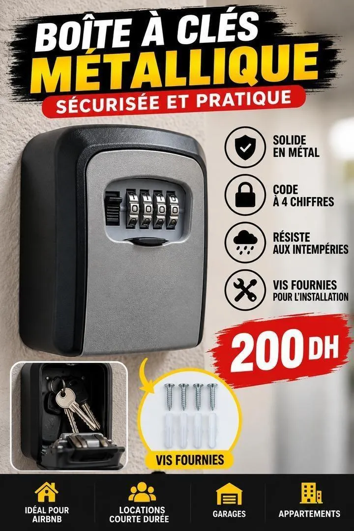 Boîte à clé métallique
