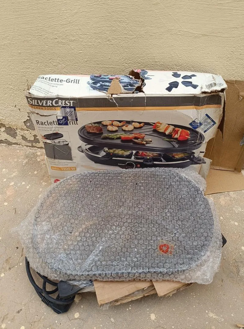 Plaque et raclette Silvercrest neuve