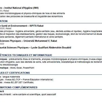 Technicien QHSE / HSE - Bac+3 Santé-Environnement