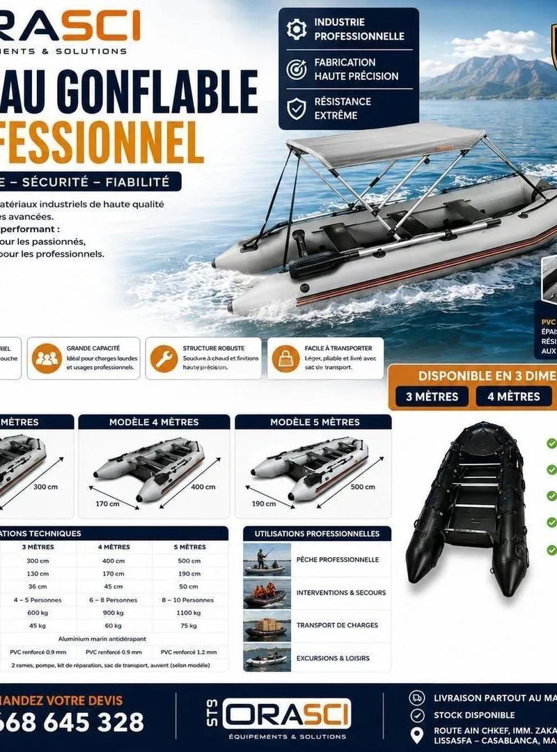 Bateau gonflable Zodyak 4m