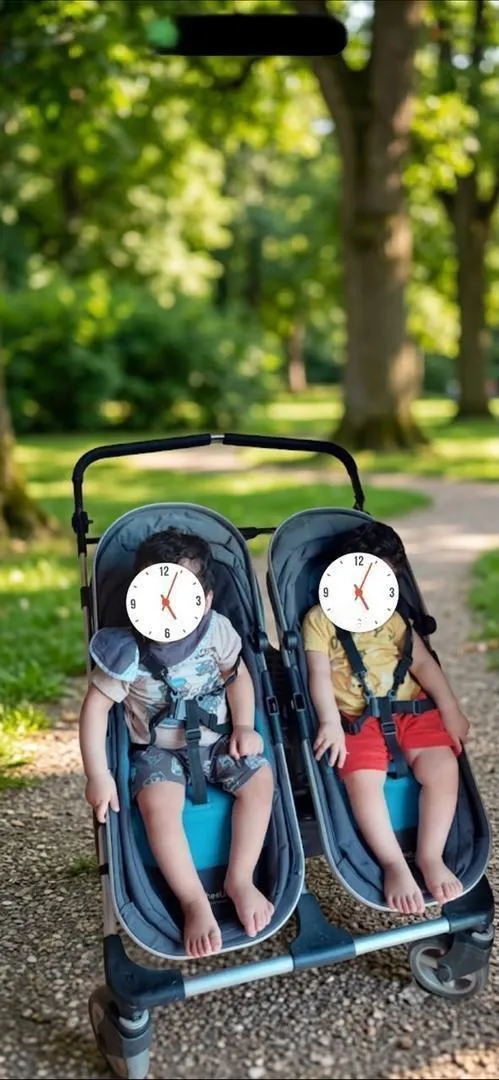 Poussette double pour jumeaux – Très bon état
