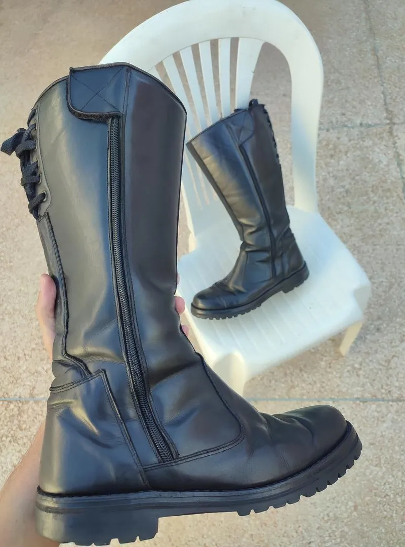 Bottes Motard - Boots Moto - Vrai Cuir