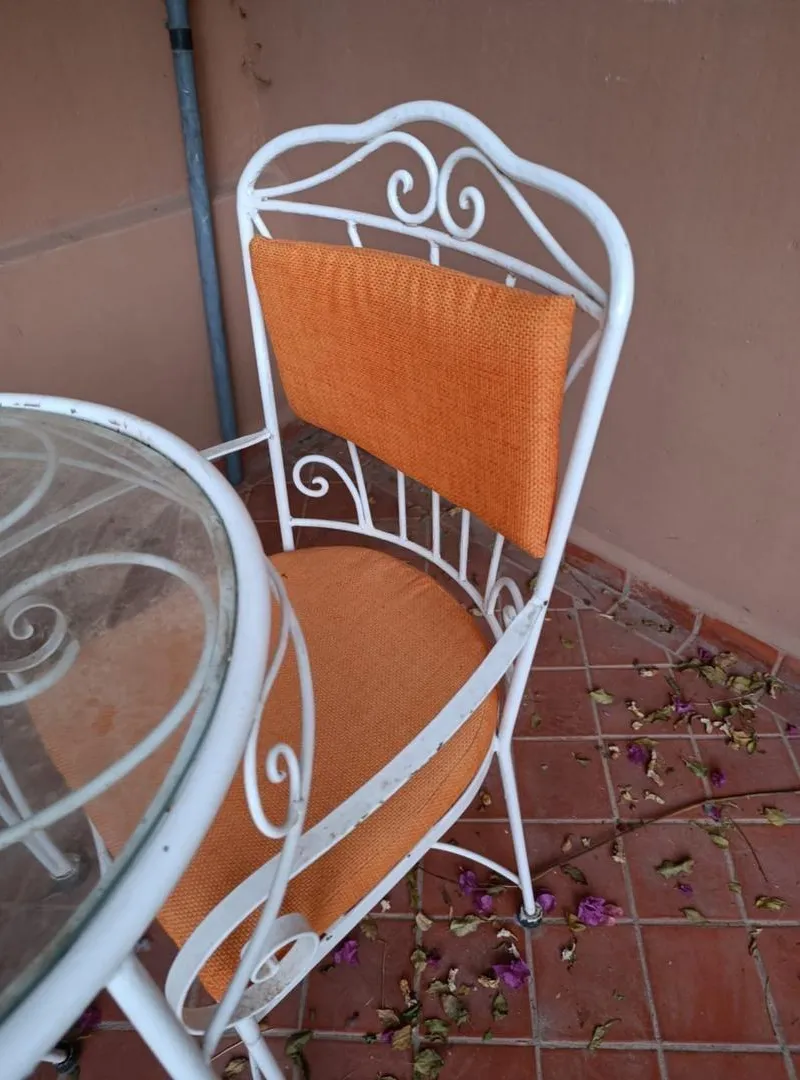Table et chaises en Fer forgé