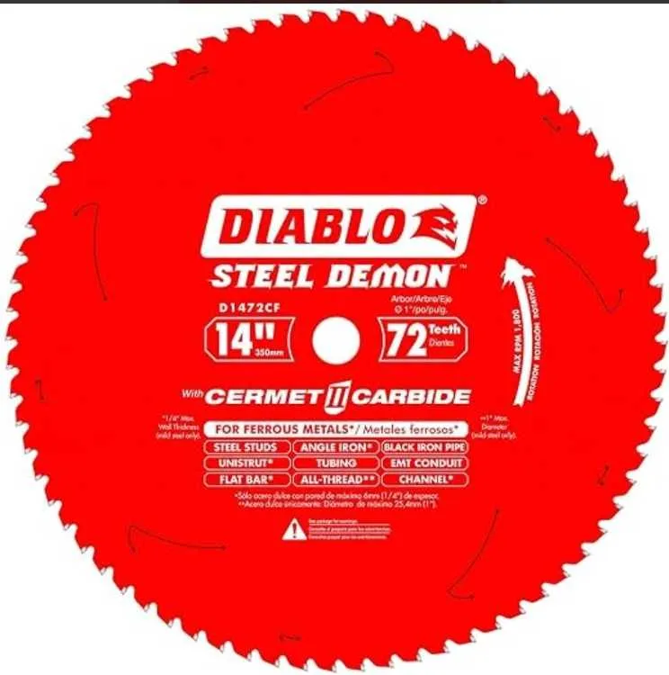 Diablo Steel Demon Cermet II Metal Saw Blade - 14"