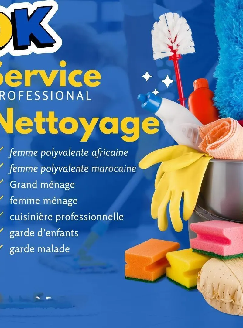 Femme de ménage et cuisine