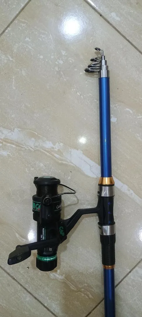 Canne à pêche télescopique Viper 2.40m Moulinet Caperlan