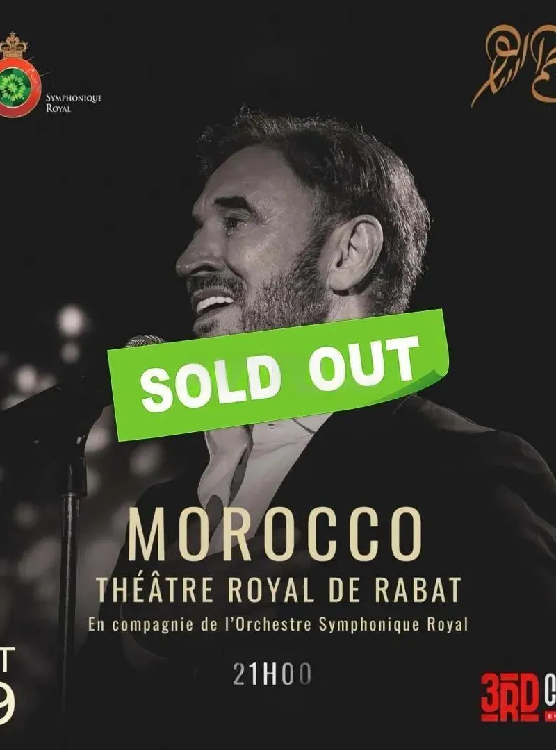Soirée Kadim Al Sahir à Rabat