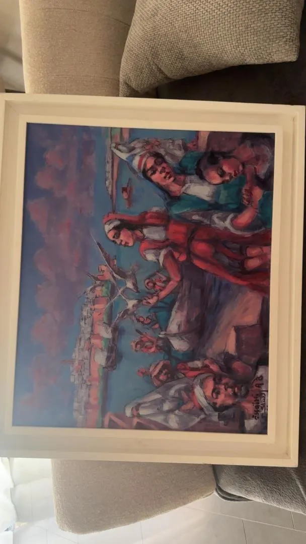Tableau d'un artiste marocain