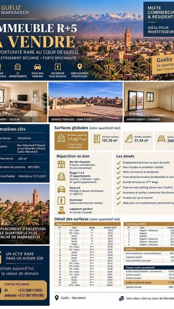 Vente immeuble