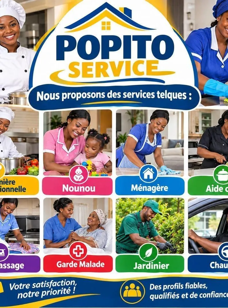 chauffeur professionnel ménage cuisine repassage