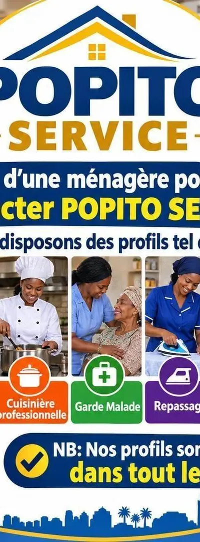 ménage repassage nounou cuisine