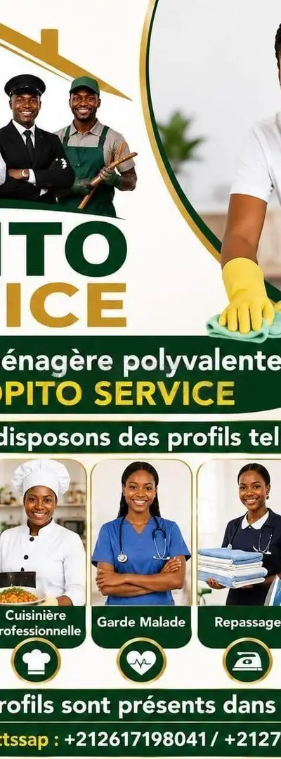 ménage repassage nounou cuisine