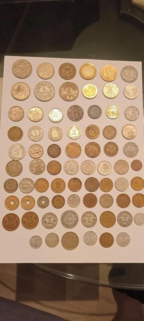 pièces de monnaie anciennes