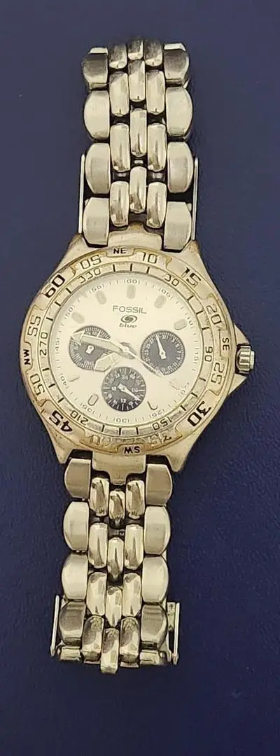 Montre Chronographe Fossil Blue Originale