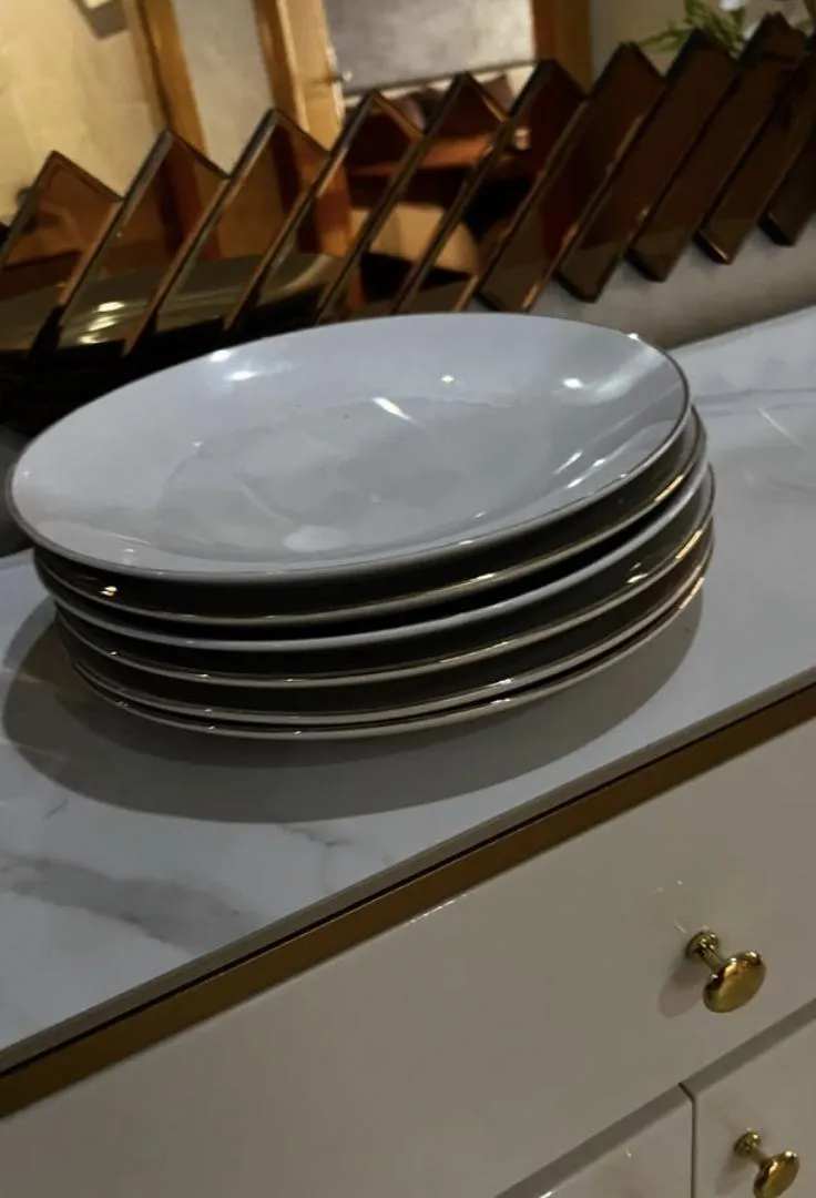 6 assiettes neuves