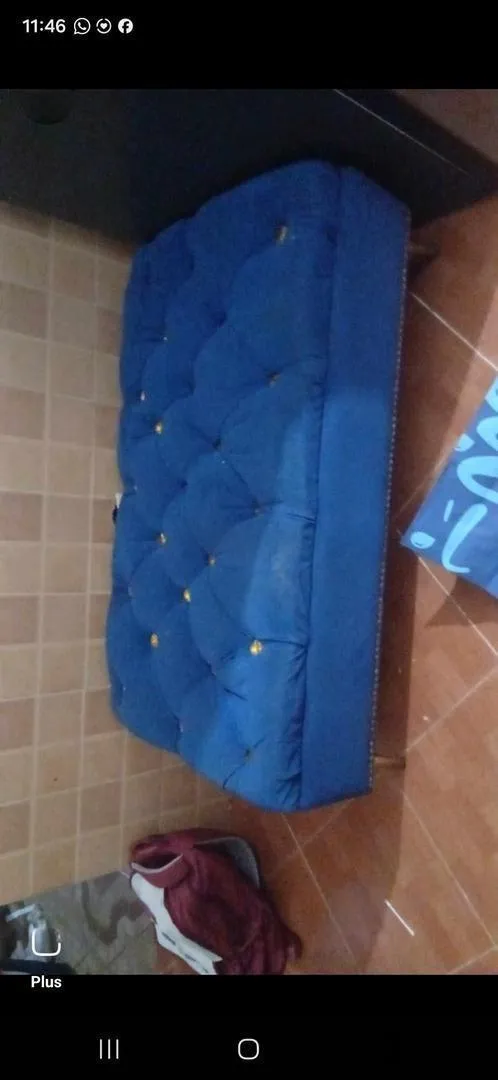 Pouf base avec rangement 1m