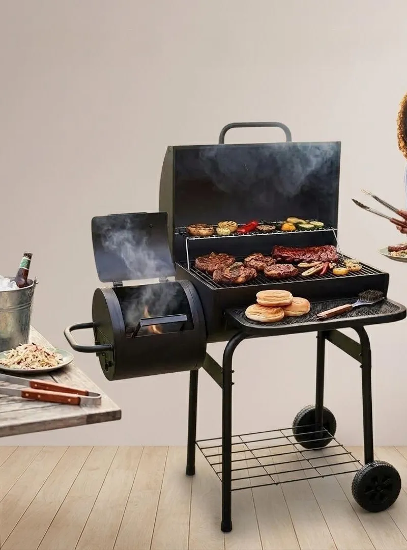 Barbecue Charbon Fumoir Avec Cendre