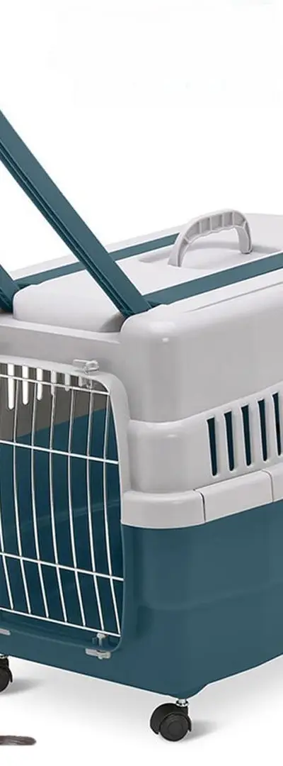 CAGE DE TRANSPORT SUR ROULETTES NEUF 60X40X45CM