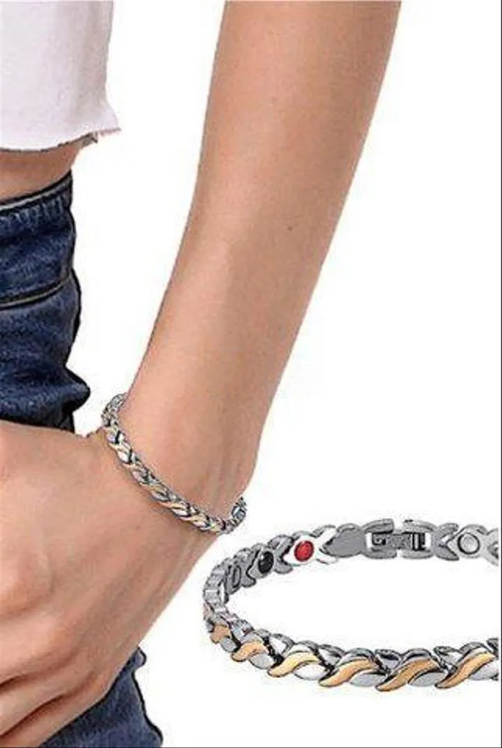Bracelet magnétique antidouleur antistress femme