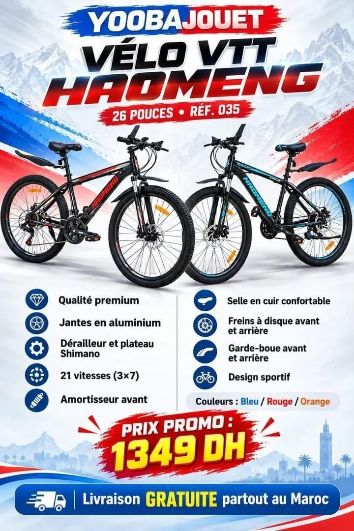 Vélo VTT Haomeng Vélo de sport pur en bon état