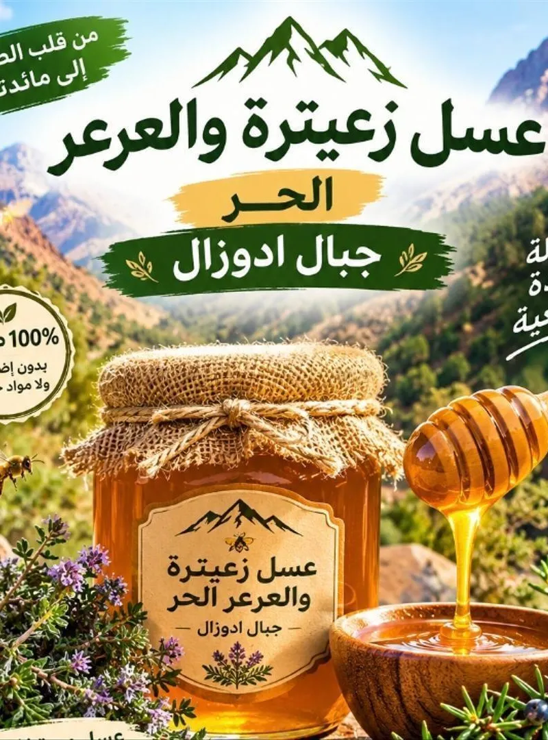 Vente de miel de l'Atlas