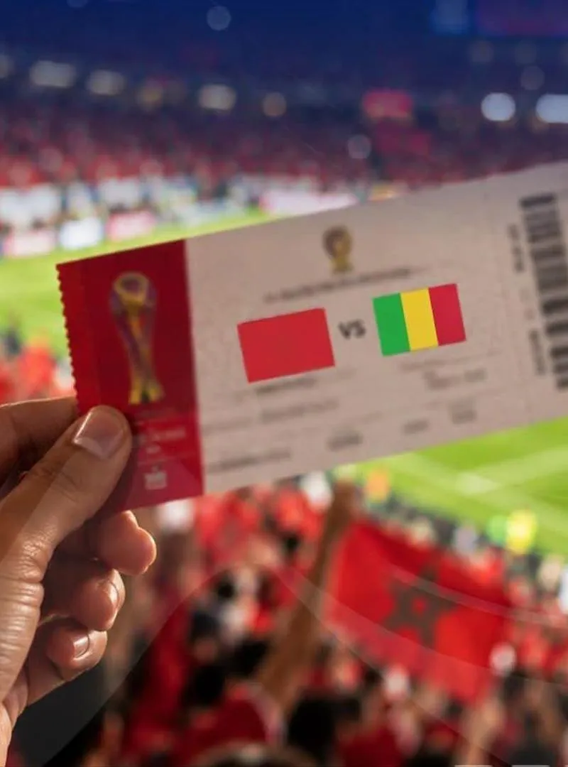 Tickets pour le match Maroc vs Mali