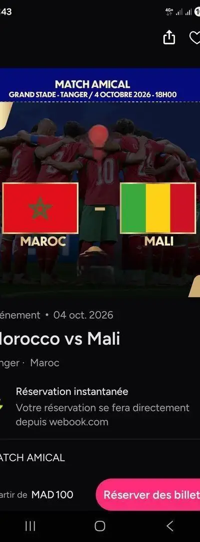 Maroc vs Mali