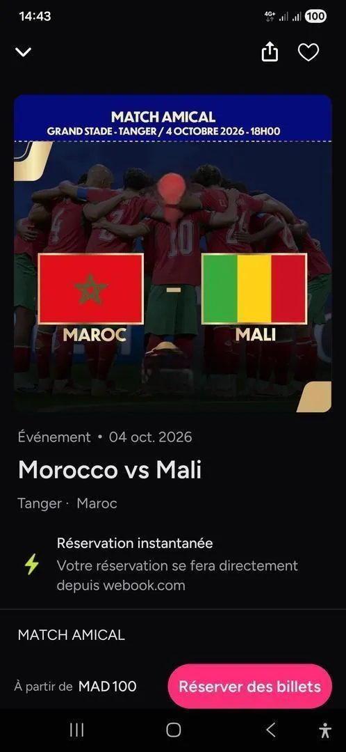 Maroc vs Mali