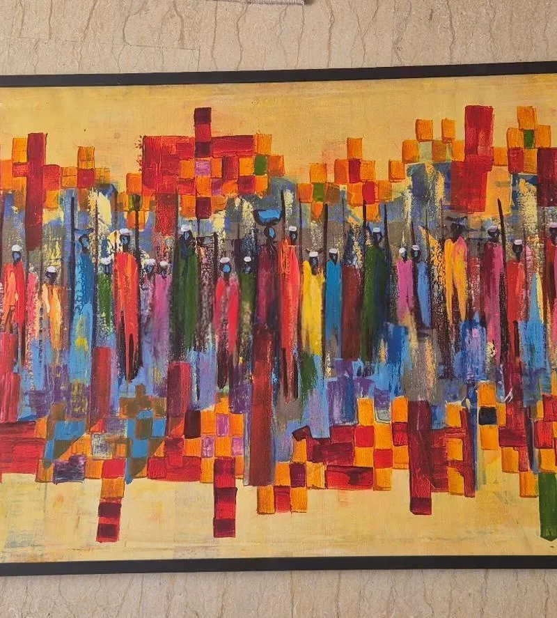 À vendre – Grande peinture d'un artiste congolais