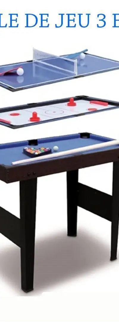 TABLE DE JEU 3 EN 1 - 92 x72 x51 CM - طاولة ألعاب