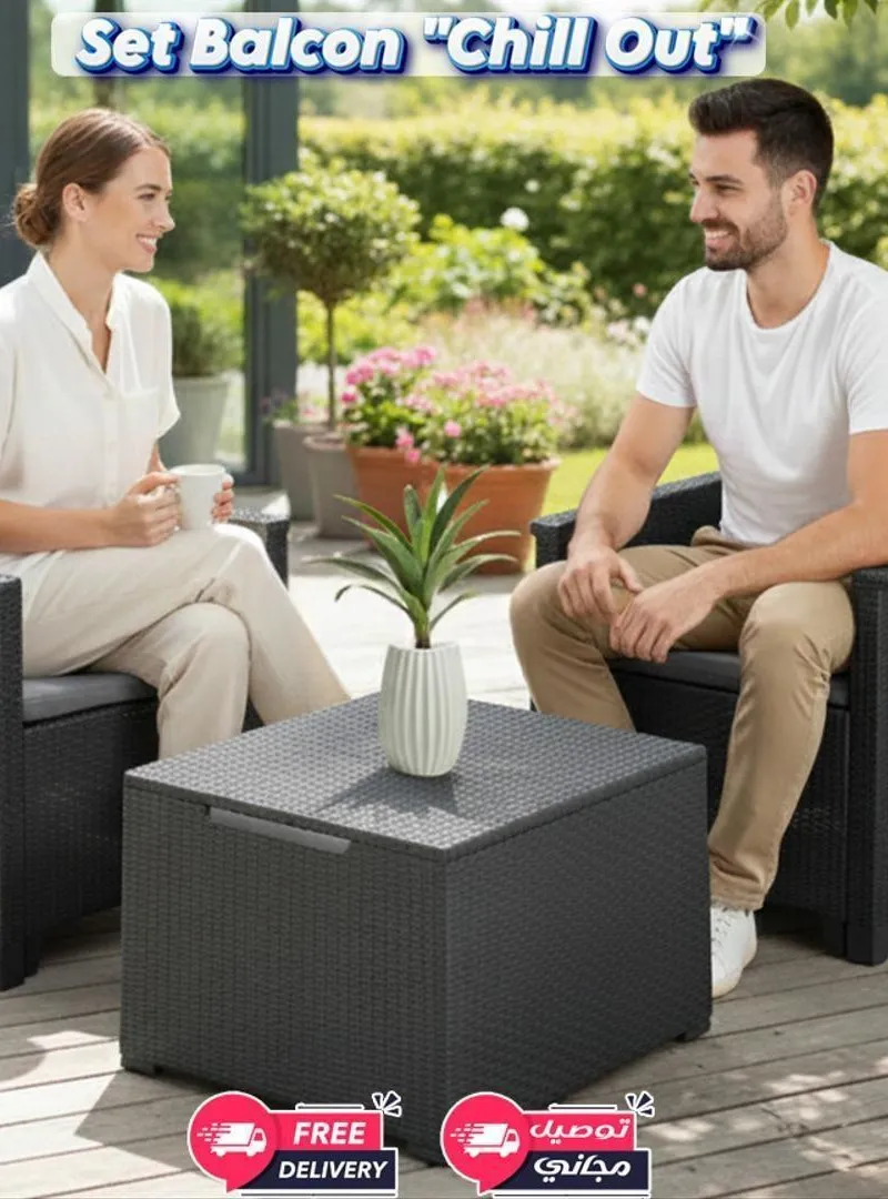 Bistro Luxe Set - 3 Pièces - Terrasse & Jardins
