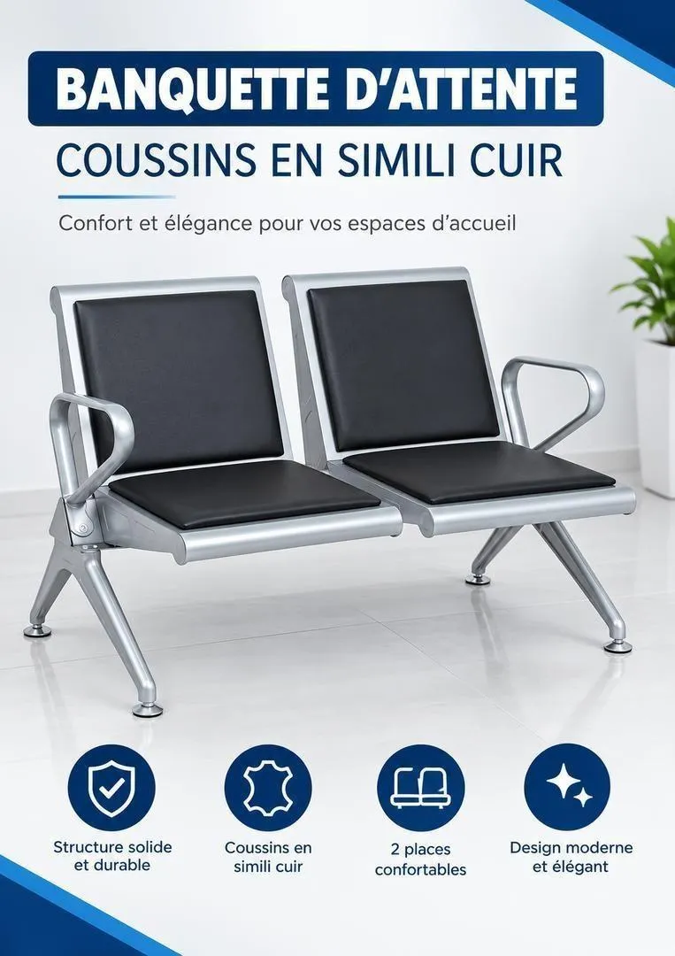 Banquette 4 Places – Confort & Élégance SN