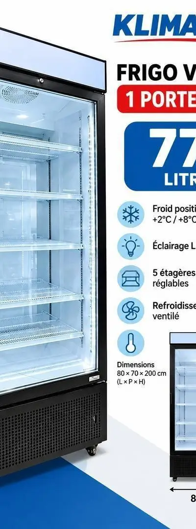 Frigo professionnel KLIMASAN 1 porte